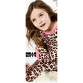 Hello Kitty Leopard Kid's Long Sleeve 2 Piece Stretch Pajamas